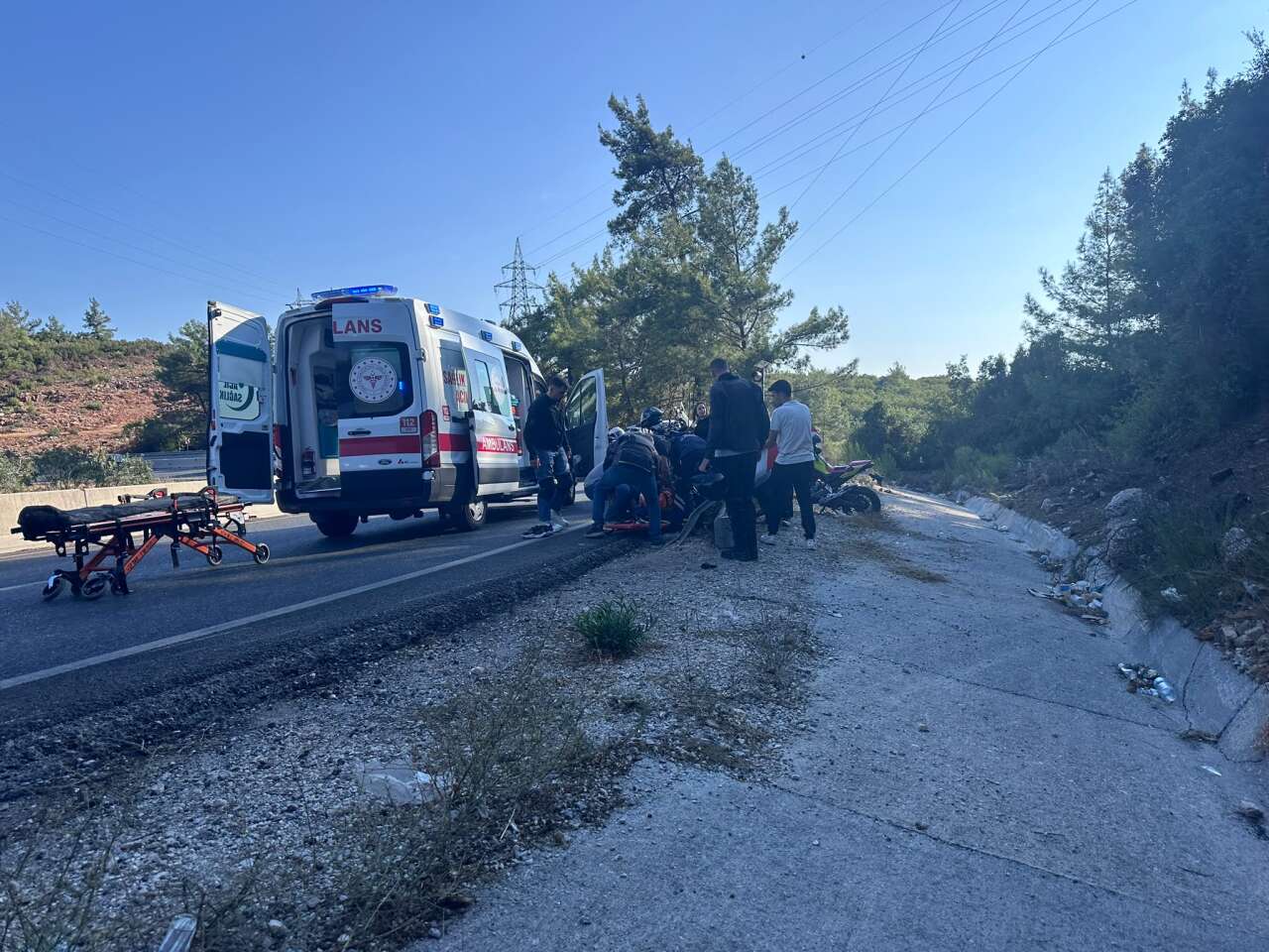 Muğla Sakar Geçidinde Kaza, Yaralılar Var 1